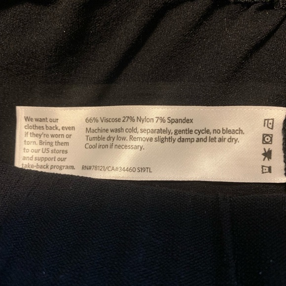 Eileen Fisher Petite Cropped Crepe Stretch Pants Black Size SP - Picture 5 of 5